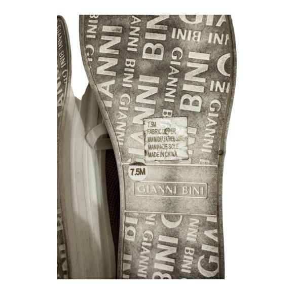 Gianni Bini Marnah Womens Lace-Up‎ Brown Platform Sneakers Size 7.5M - Picture 8 of 8